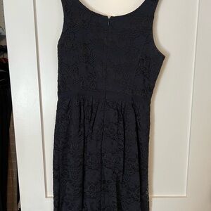 Elegant Navy Lace Dress